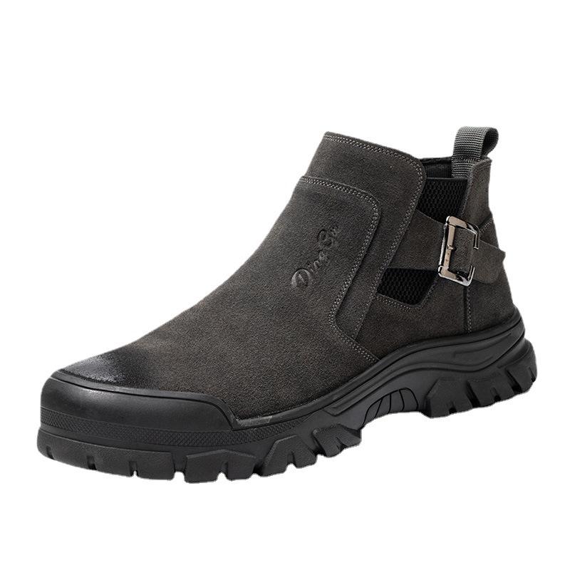 Обувь для защиты труда для мужчин ударопрочная и проколостойкая для работы на строительной площадке, сварочная, стальной подносок, огнеупорная, с цветочным рисунком, зимняя D51