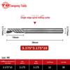 Tiangong 3.175 Engraving Knife: Single-Edged Spiral CNC Milling Cutter Tool Head