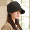 Осенняя шляпа женская повседневная универсальная шляпа-ведро теплая шапка с большими полями маленькая шляпа для верховой езды