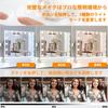 FENCHILIN Makeup Actress Hollywood For Wall Includes USB Three Color Lighting Stepless Includes 15 LED 10x Magnifying 58x46cm Mirror, Mirror, Mirror,