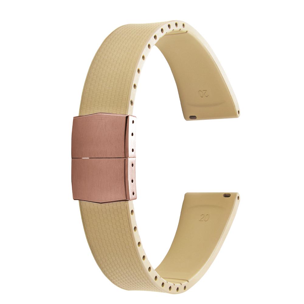 20 мм каучуковые ремешки Delugs CTS Fkm для часов с застежкой-бабочкой 4 цветов Уникальная текстура Быстросъемный ремешок для часов для брендовых часов