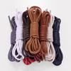 Shoe Laces Unisex Shoelaces Leather Round 60-180cm Waxed Cord Fashion