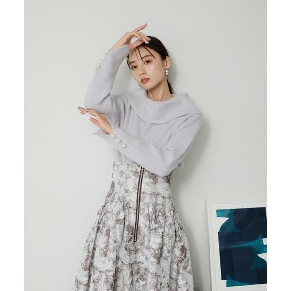 Jill by Jill Stuart Alpaca Con Lame Knit Top