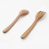 Nagao Sao Wood Spoon and Fork Set, Small, Wooden