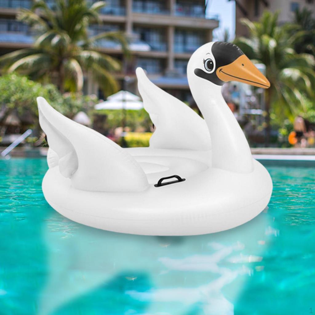 Inflatable Pool Float Beach Durable Rideable Tube Raft Water Swim Ring