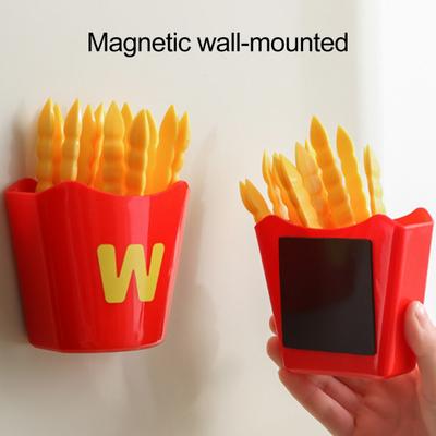 8 шт. Мини-щипцы в форме картофеля фри, магнитные щипцы для еды, кухонные щипцы для сервировки, детские щипцы для подачи кубиков сахара, практичные кухонные принадлежности