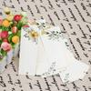 40 PCs/lot Creative Message Card Book Holder Flower Pattern Vintage Word Card Bookmark Gift Tag