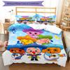 3pcs Flim Flim3 Design Cover Set - HD Printed Bedding with 1 Cover and 2 Pillowcases - Perfect for Home and Dorm Decor