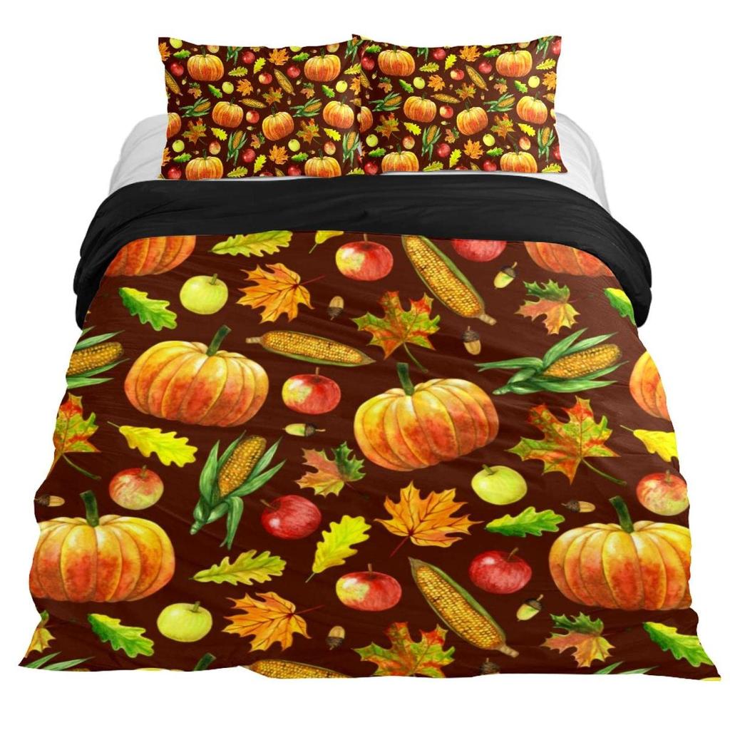 3D Комплект постельного белья с кукурузой 3 предмета для детей, мальчиков, девочек, наволочка с принтом акварельной кукурузы, ботанический полиэстеровый комплект пододеяльника