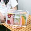 Large Capacity Pvc Transparent Handbag Cosmetic Bag Beach Tote Bag  Streetwear