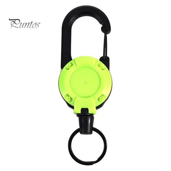 Портативный выдвижной брелок-карабин, держатель для бейджа, прочная несущая компактность, компактный размер, портативный телескопический зажим для брелка, аксессуары для кемпинга