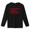 Cool Red Letter Print T Shirt for Men Im Boring Baby All I Do Is Make Money Come Home vintage Washed Versatile Unisex Soft