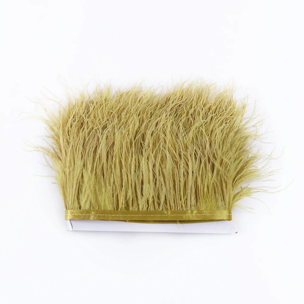 Перо1 метр Натуральные страусиные перья Отделка Лента 6-15 см для Юбки DIY Одежды Черный Белый Страусиные перья Свадебное Украшение