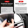 E-ACE K10 Солнечная TPMS Автомобильная система сигнализации давления в шинах Система контроля температуры шин Цифровой дисплей Автоматические системы охранной сигнализации с 4 датчиками