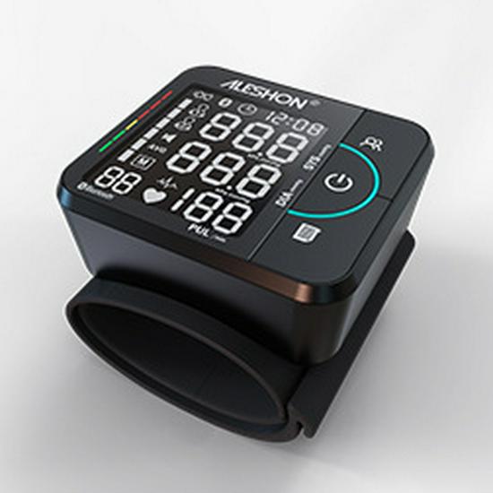 ALESHON IoT Bluetooth/WiFi GPRS Светодиодный наручный монитор артериального давления с литиевой батареей