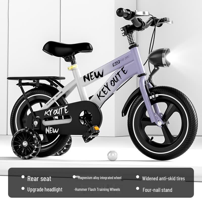 Baidong Kids Gradient Bicycle with Integrated Hummer Wheels