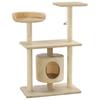 VidaXL Cat Tree with Sisal Scratching Posts 95 Cm Beige 170514