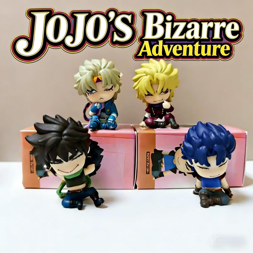 Аниме JoJo's Bizarre Adventure Мини-фигурки Набор 4 шт. 6 см Ex Гашапон Джонатан Джозеф Дио Цезарь Аниме Коллекционная модель Игрушка Кукла
