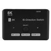 HD Двунаправленный переключатель 1 вход 2 выхода 2 входа 1 выход 8K 60 Гц 4K 120 Гц 48 Гбит/с Алюминиевый сплав Двунаправленный