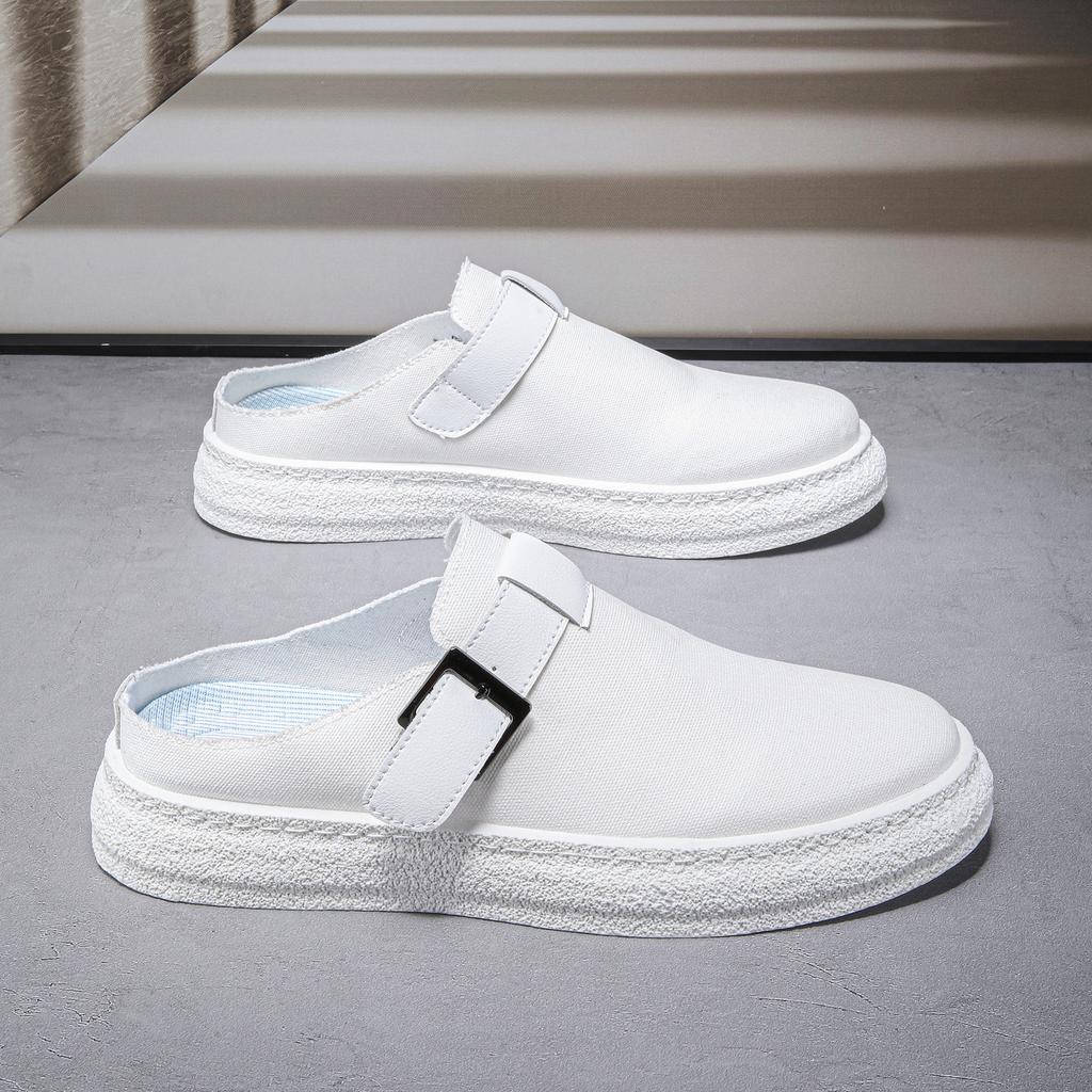 Баотоу крутые шлепанцы носить 22 новые ретро без каблука плоские Birkenstocks полушлепанцы повседневные