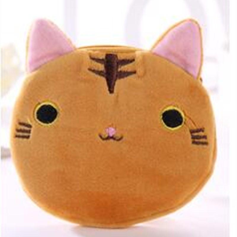 Kawaii Cat кошелек для денег, кошелек, милый кошелек для девочек, женский кошелек с героями мультфильмов, милые дети, сменный плюшевый мешочек для монет, карманный подарок