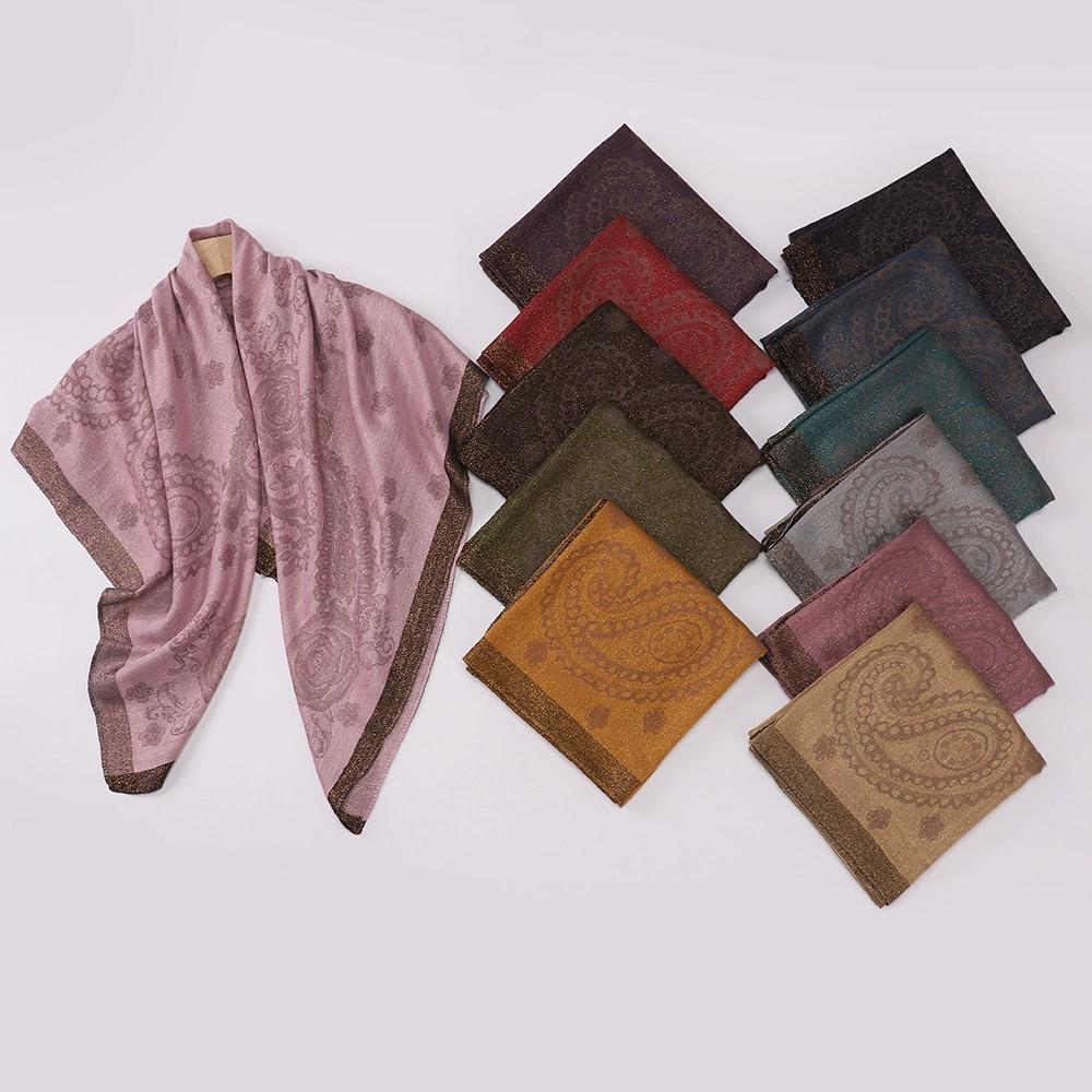 100x100 см Женский квадратный головной платок с узором пейсли, дышащий, малайзийский, арабский платок, Ближний Восток, Дубай, Турция, палестинские хиджабы