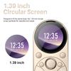Mini Oval Small Phone, Dual SIM GSM 1.39-inch Screen Speed Dial Vibrating Frequency Modulation Radio Type-c
