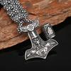 Браслет из паракорда с молотом Тора из нержавеющей стали Nordic Viking Raven Thor's Hammer 