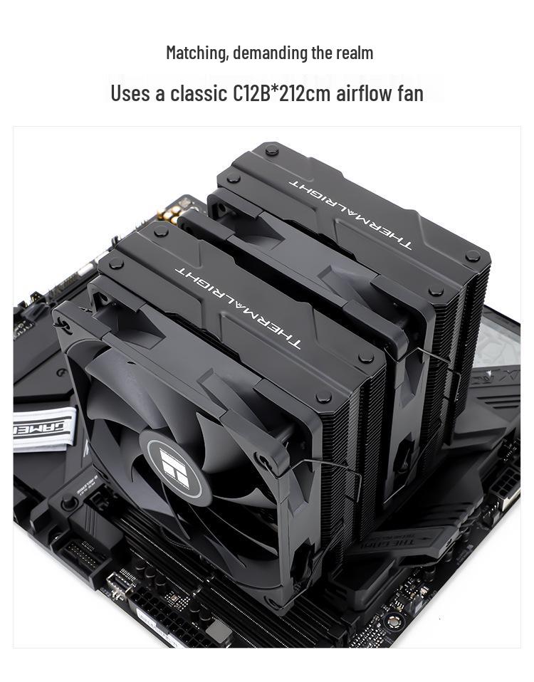 Двухбашенный воздушный кулер для процессора Thermalright PA120 Black с 6 тепловыми трубками