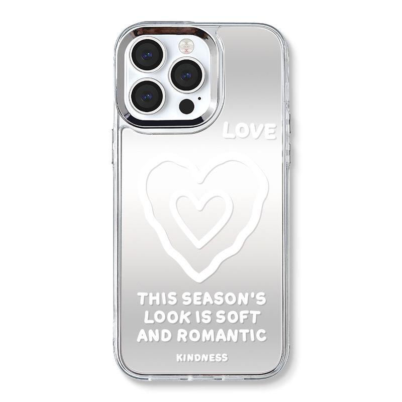 Чехол Ins-Style для iPhone 16 Pro: Love 13 Зеркало 3-в-1, подходит для iPhone 15/14 Pro