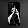 Anime B-Bleachs Aizen Sosuke Phone Case For iPhone 16,15,14,13,12,11 Plus,Pro Max,XS,X,XR,SE Soft Silicone Black Cover