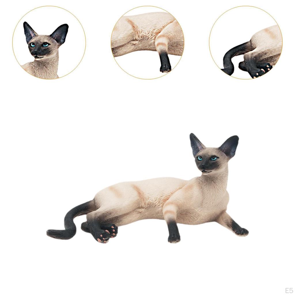 Cat Figurine Model for Office Decor and Pet Lovers