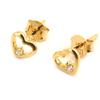 Les Trésors De Lily [L4658] - Gold Plated 'Love' Earrings - 6 Mm