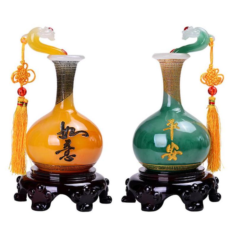 Ваза PingAn Ruyi, украшение для дома, гостиной, винного шкафа, аксессуаров для крыльца, теплых подарков
