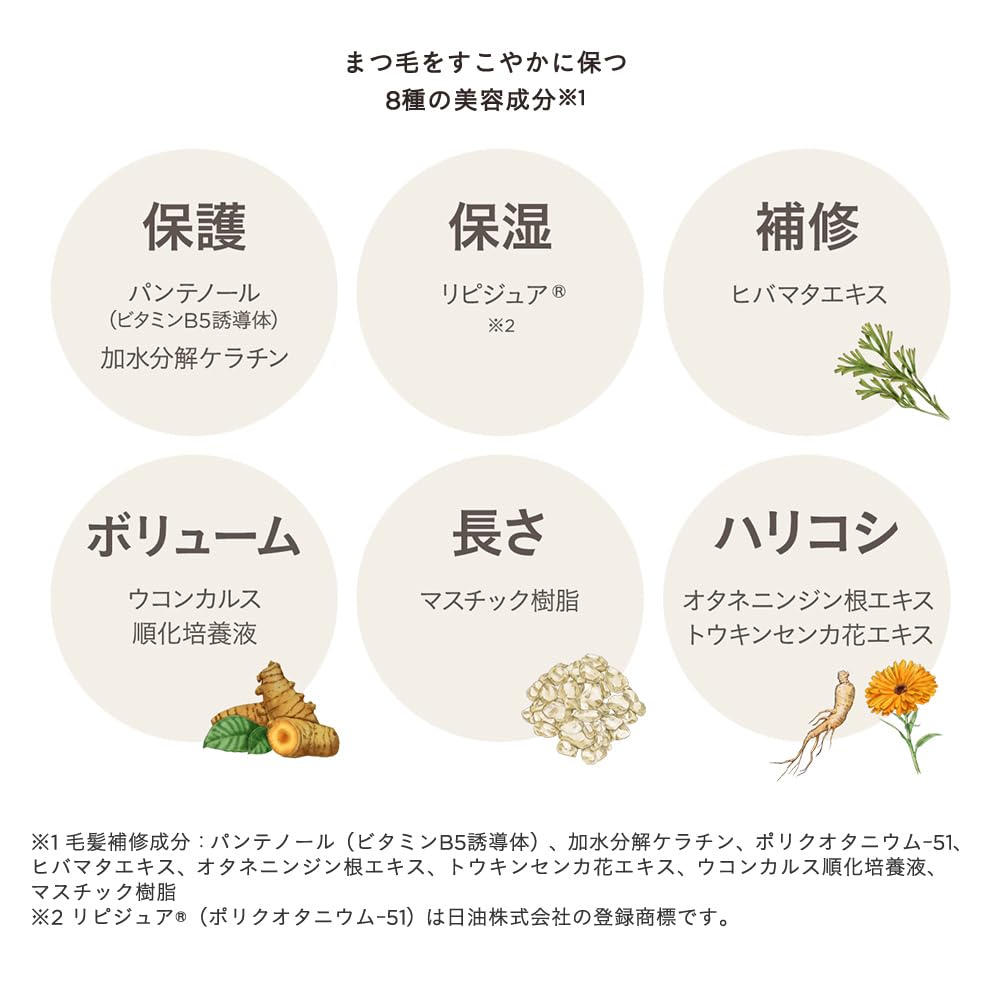 etvos Mineral Long Lash Mascara 7g #Black Sensitive Skin Eye Makeup Mascara Soap-Removing