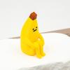 Yellow Green Anxious Banana Ornaments PLA Material Mini Model Desktop Toys  Home Decoration