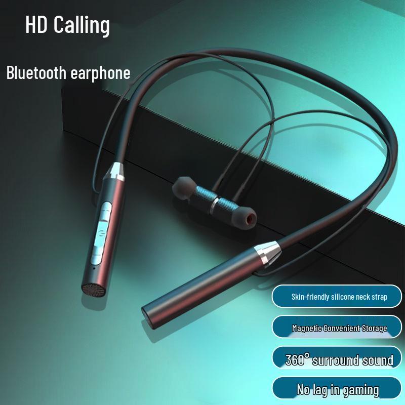Беспроводные Bluetooth-наушники-гарнитура на шею: Спорт, Игры, Длительное время работы G01