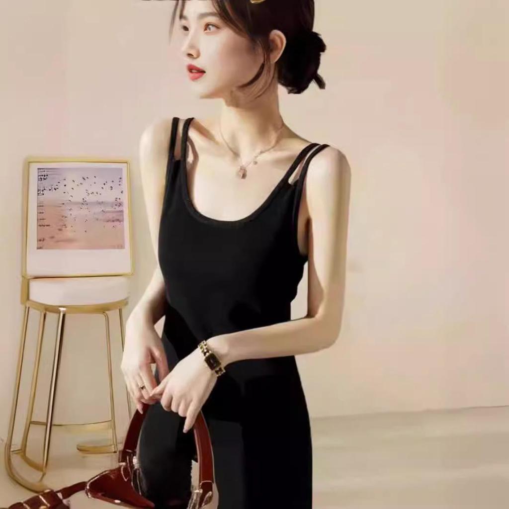 Женская юбка на подтяжках с двойным плечом, весна/лето 2024 г. - универсальное платье богини темперамента