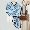 Premium Sense Women's Plain and Elegant Printing Velvet Long Scarf Scarf Literary Small Fresh Warm Thin Shawl