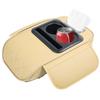 Car Armrest Storage Box Ergonomic Box Cushion Car Center Console Cover With Cup Holder Tissue Box Phone Slot Side Storage Bag