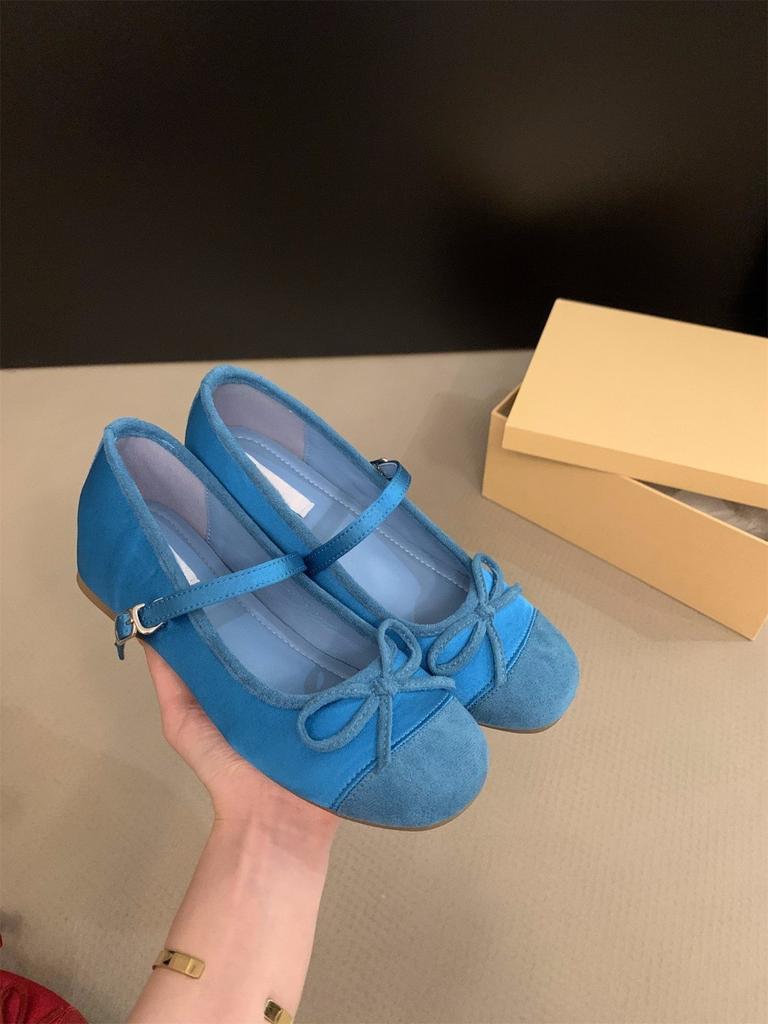 Увеличивающие внутреннюю высоту красные одинарные туфли женские туфли весна и осень 2025 новые летние французские вечерние балетки Мэри Джейн