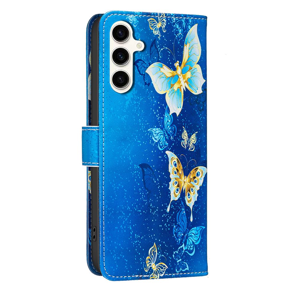Для Samsung Galaxy S24/Galaxy S25 Чехол Кошелек Подставка Печать узоров Кожаный чехол для телефона