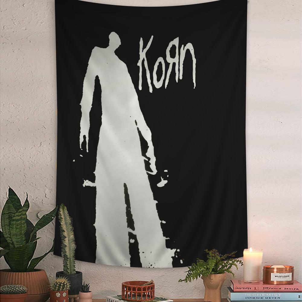 Korn Rock Band Music DIY Wall Tapestry Art Science Fiction Room Home Decor Wall Art Decor