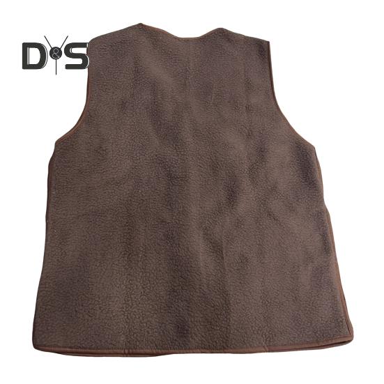 Зимняя женская многослойная жилетка, пальто, тонкая утепленная застежка на кнопки, V-образный вырез, тонкая плюшевая безрукавка, однотонная, сохраняющая тепло куртка для отдыха на открытом воздухе