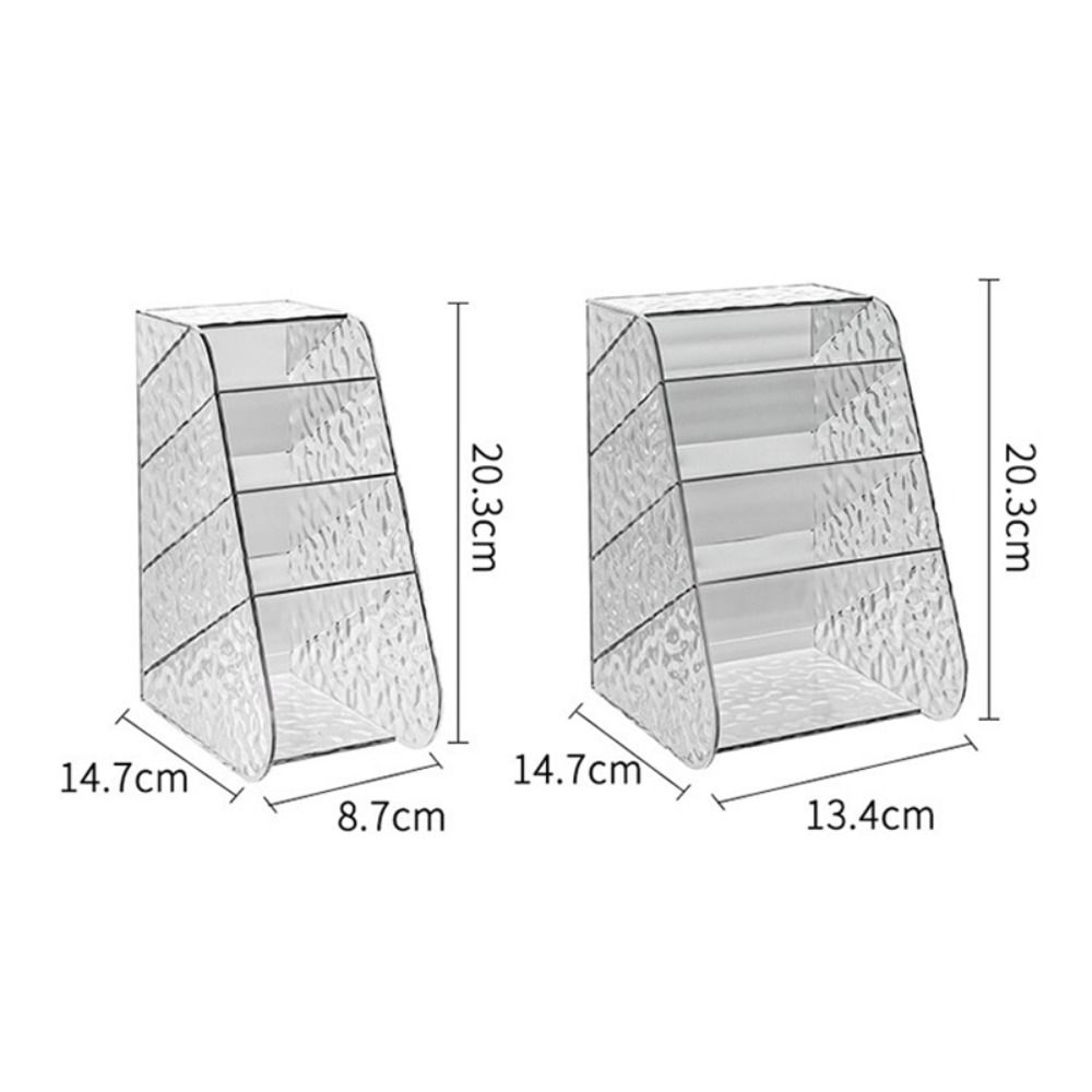Косой держатель для ручек, многофункциональный пластиковый настольный ящик для хранения, прозрачный органайзер для канцелярских принадлежностей, школьный офис
