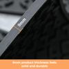 Силиконовый коврик для кофеварки, коврик для столешницы, коврик для защиты от проливов на стойке, коврик для обслуживания бара, коврик для сушки посуды и стаканов для бариста, коктейльного бармена, черный
