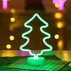 Neon Moon Lamp Holiday Light Flamingo/Heart/Moon/Pineapple/Christmas Tree LED Night Light for Home Festival Wedding Party Decor