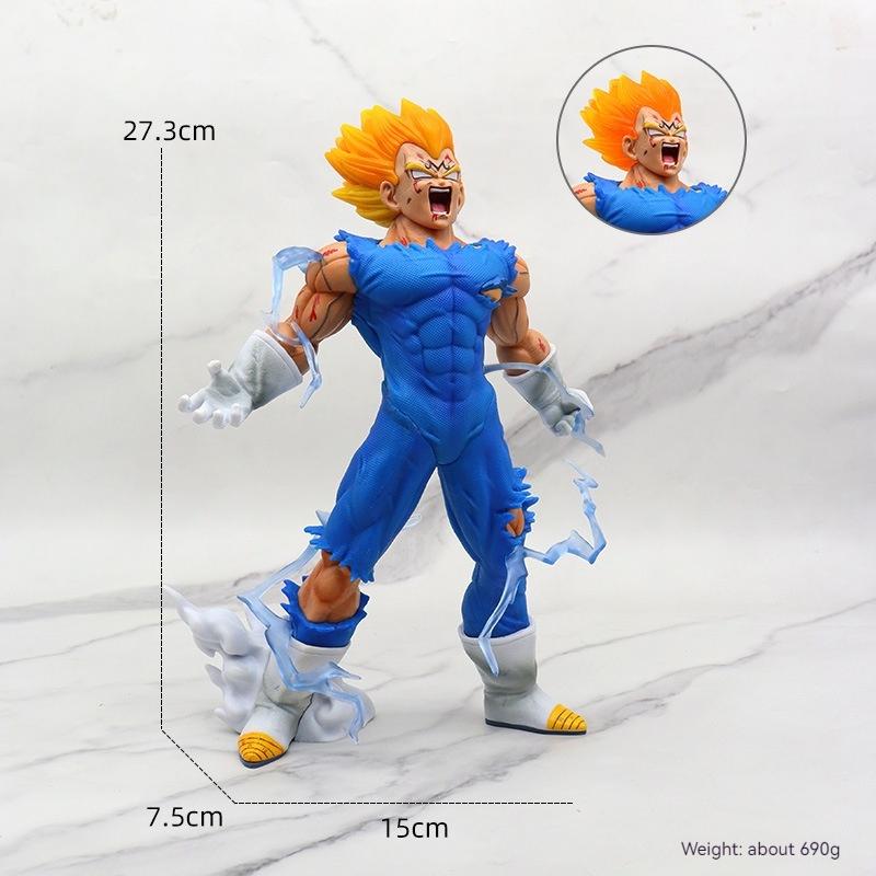 Anime Dragon Ball Z Gk Vegeta Figure Self-Destruct Majin Vegeta Figurine 27Cm Pvc Action Figures Collection Model Toys Gifts