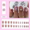 White Edge False Nails Long Square Press on Nails New Fake Nials  Women Girls