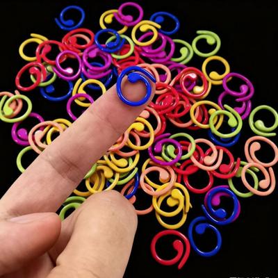 Металлические маркеры петель в стиле «росток» с плетеным узором для вязальных спиц - Открытые кольца Сделай сам Инструменты для пряжи и шарфов